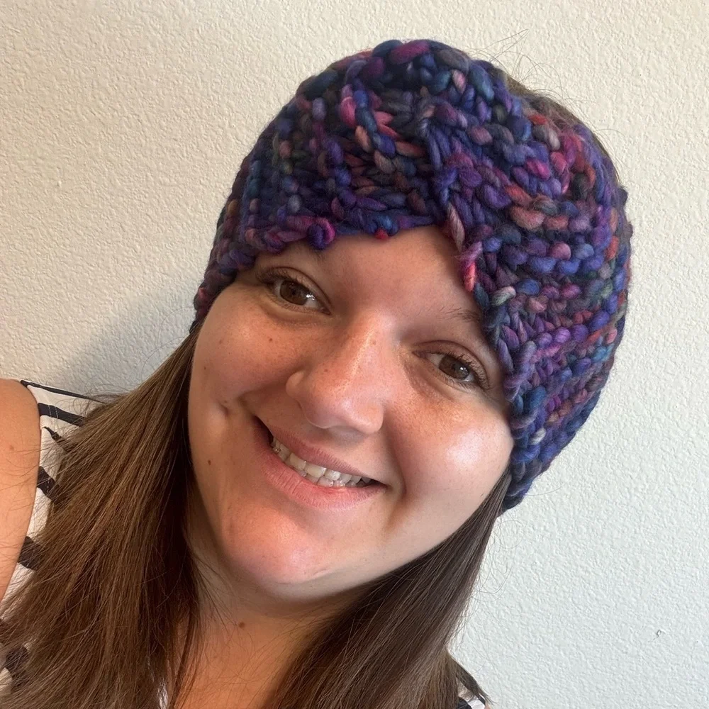 Merino Wool Hand Knitted Ear Warmer